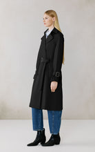 Long trench coat - Becky-L-blk