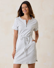 jovanna stripe zip front dress-SW622064-gry