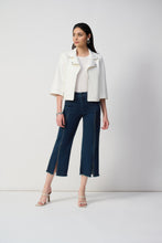 Sparkle trim wide leg 7/8 jean -241903s25