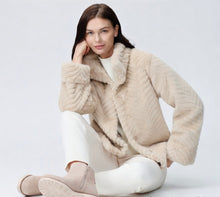 swirl pattern faux fur jkt-9008-614