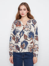 Print long slv blouse-c4570pr-634b