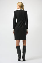 Black with  cream collar Chanel dress -253180