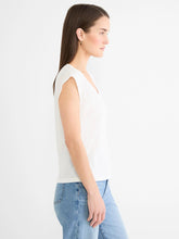 cap sleeve vneck top-NZTS262076-wht