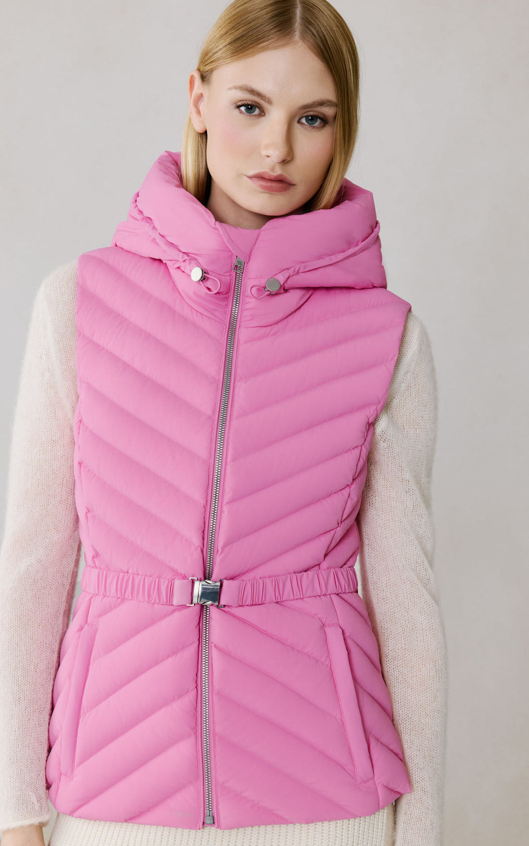 slim-fit vest-Estelle-vest-pnk