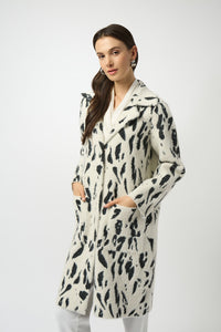 Plush coat with removable faux fur -253904