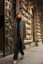 Plaid double face topper coat - 253946