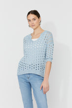 blue knit sweater-261611