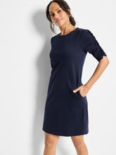 ruched elbow slv dress-NZTM252259-SU5X-ind
