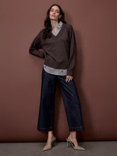 long slv  vneck fooler sweater-C2568rp/464A
