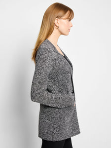 elegant knit blazer-F251104