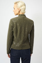 Moto jacket with sheen texture - 253915