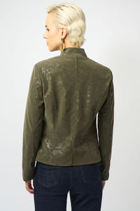 Moto jacket with sheen texture - 253915
