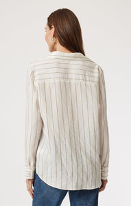 long slv shirt khaki stripe-m121015