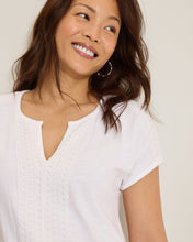 lace trim cotton t-shirt dress-sw622691-wht