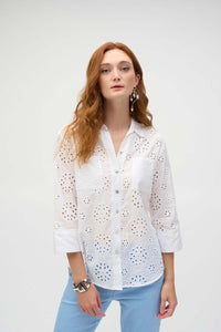 Eyelet blouse with sequin detailing blouse-252928