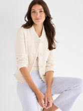 fringe knit bomber jacket-s261167