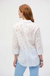 Eyelet blouse with sequin detailing blouse-252928