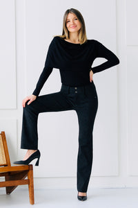 straight leg pant- 607A