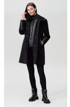 faux wool coat with puffer fooler-9000-602