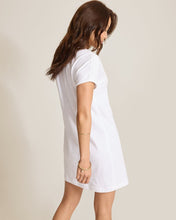 lace trim cotton t-shirt dress-sw622691-wht
