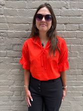 ruffle sl cotton blouse-129