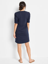 ruched elbow slv dress-NZTM252259-SU5X-ind