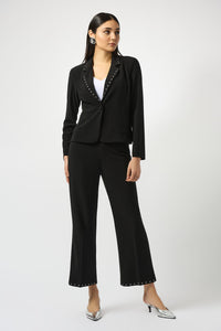 Ponte 7/8 pant with stud hem - 253192