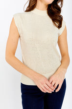 Cap sleeve sparkle knit  top-243464u