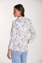 wht/blue woven blouse-261648
