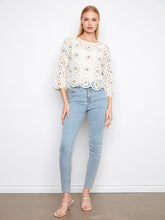 flower crochet sweater -C2941