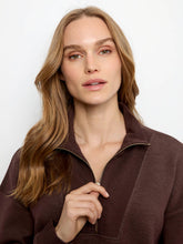 long slv half zip sweater-C1454/825c