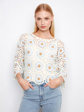 flower crochet sweater -C2941