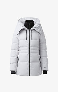 hooded down coat-JUNE