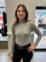 tneck with button cuff-LF90324-gry