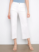 cropped wide leg stretch denim-C5660R-wht
