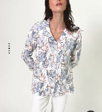 wht/blue woven blouse-261648