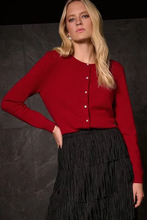 Cashmere cardigan with sparkle buttons - 254951-4435