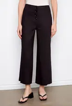 cropped linen pant btn frt-C5751