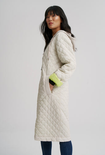 lightweight quilted coat with hood-K5210RJ-373