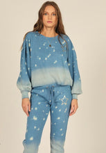 Star print cozy loungewear set with ribbed neck and fashion sleeve  -VH8702/8866