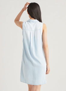 sleeveless collared dress w pockets-2122559D