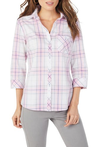 hampton plaid blouse-197253