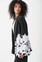 Border print boyfriend jacket-221133