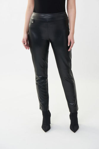 faux leather pull on pant-223196