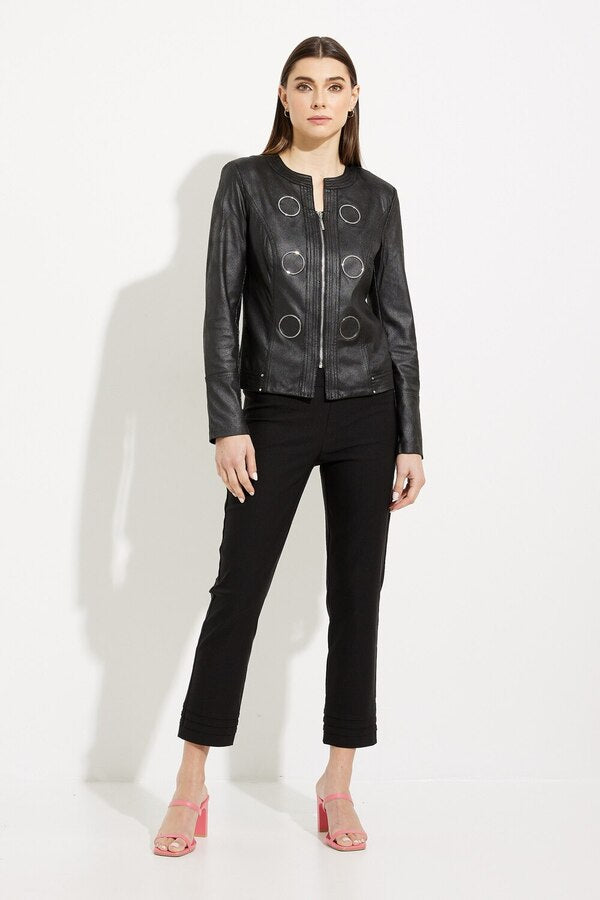 Moto jacket with circle embellishment- 231910