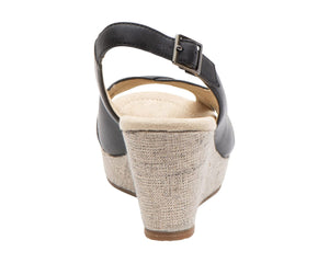 Leather wedge sandal-Rosario