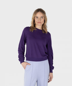 ruched sleeve sweatshirt-21201623