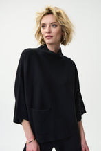 oversize sweater with perforated detail- 224950