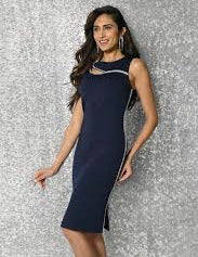 sparkle side knit dress-229322