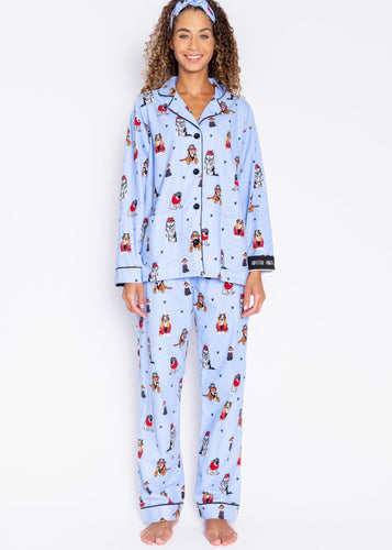 flannels hipster dog pj set-Reflpj